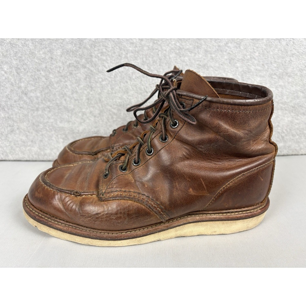 Red Wing Heritage 1907 6" Classic Moc Rough & Tough Leather Boots Size 10.5 EE